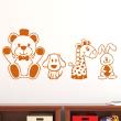 Stickers muraux pour les enfants - Sticker Nounours et les animaux - ambiance-sticker.com