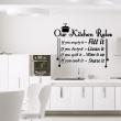 Muursticker Our kitchen rules - if you - ambiance-sticker.com