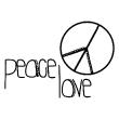Stickers muraux citations - Sticker Peace and Love - ambiance-sticker.com