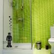 Stickers muraux pour salle de bain - Sticker mural plongeur 2 - ambiance-sticker.com