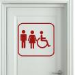 Sticker muraux pour portes - Sticker Homme, femme, handicapé - ambiance-sticker.com