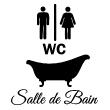 Sticker porte Salle de bain et WC - ambiance-sticker.com