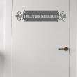 Sticker pour portes - Sticker porte toilette Messieurs - ambiance-sticker.com