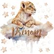 Adesivi murali nomi - Adesivo personalizzabile nomi bambino re leone - ambiance-sticker.com