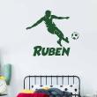 Stickers muraux prénom - Sticker Sticker prénom personnalisable Footballeur - ambiance-sticker.com
