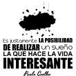 Sticker Realizar un sueno - Paulo Coelho - ambiance-sticker.com