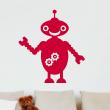 Stickers muraux pour les enfants - Sticker Robot et sa mécanique - ambiance-sticker.com
