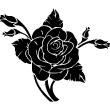 Sticker rose amoureuse - ambiance-sticker.com