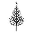 Stickers décoratifs pour Noël - Sticker Merry Christmas fir - ambiance-sticker.com