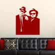 Stickers muraux musique - Sticker Silhouette Blues brothers - ambiance-sticker.com