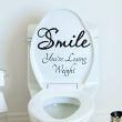 Stickers muraux pour WC - Sticker mural Smile you’re… - ambiance-sticker.com