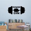 Stickers muraux pour chambre - Sticker sport power gym - ambiance-sticker.com