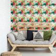 papiers peints adhésifs tapisserie tropicale - Sticker tapisserie tropicale Salvador - ambiance-sticker.com