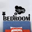 Stickers muraux pour chambre - Sticker mural Dream and bedroom - ambiance-sticker.com