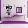 Wall decals with quotes - Wall decal The earth without art - ambiance-sticker.com