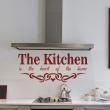 Stickers muraux citations - Sticker The kitchen is the heart of the home - ambiance-sticker.com