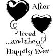 Stickers muraux citations - Sticker They lived happily ever - ambiance-sticker.com