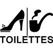 Sticker muraux pour portes - Sticker Toilettes - Féminin, masculin - ambiance-sticker.com