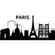 Adesivi murali urbani - Adesivo Skyline di Parigi - ambiance-sticker.com