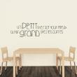 Wall decals with quotes - Wall decal Un petit chez soi... - ambiance-sticker.com