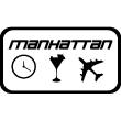 Stickers muraux New York - Sticker Voyage Manhattan - ambiance-sticker.com