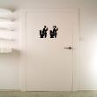 Stickers muraux pour WC - Sticker mural Toilette homme et femme - ambiance-sticker.com