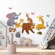 Stickers muraux Animaux - Stickers enfant animaux heureux - ambiance-sticker.com