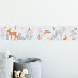 Stickers frise animaux scandinaves  - Stickers frise animaux scandinaves des prairies - ambiance-sticker.com