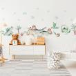 Wall decals for kids - Giant dinosaurs in the jungle stickers - ambiance-sticker.com