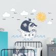 Stickers muraux Animaux - Stickers ourson le pirate des mers - ambiance-sticker.com