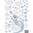 Stickers muraux Animaux - Stickers ourson libre dans le ciel - ambiance-sticker.com