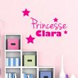 Stickers muraux prénom - Sticker Princesse et les étoiles - ambiance-sticker.com