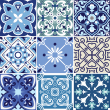 stickers carreaux de ciment - 9 stickers carrelages azulejos omodossola - ambiance-sticker.com