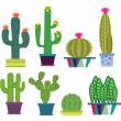Stickers muraux nature - Sticker cactus fleuris - ambiance-sticker.com