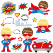 Stickers muraux pour les enfants - Sticker enfants super-héros - ambiance-sticker.com