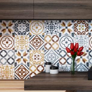 24 wall decal cement tiles azulejos ricky
