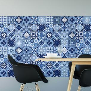 24 muurstickers tegels azulejos sopino