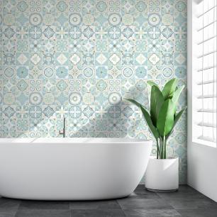 30 wall stickers cement tiles azulejos audrina