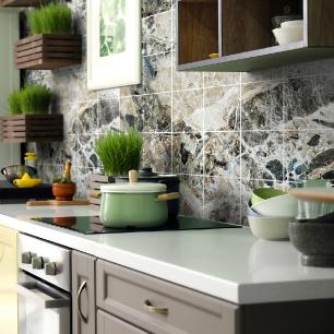 30 wall stickers cement tiles marble abymes