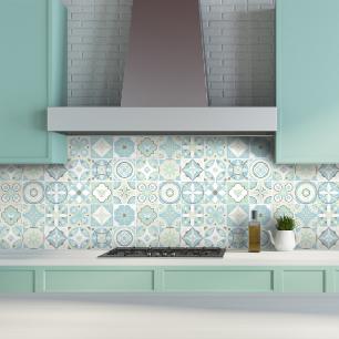 9 wall stickers cement tiles azulejos audrina