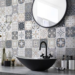 9 wall stickers cement tiles azulejos Orfeo