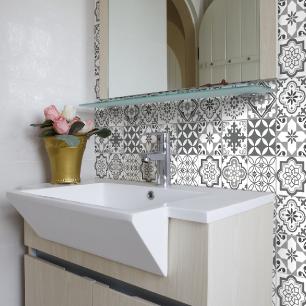 9 wall stickers cement tiles azulejos solina