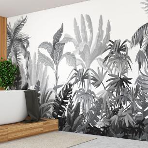 Papier peint panoramique jungle préencollé akela H 250 x L 480 cm
