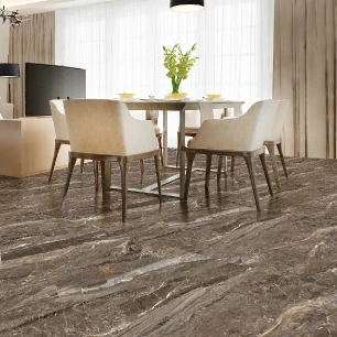Anti-slip floor adhesive roller brown marble H60 x W200 cm
