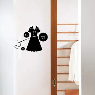 Wall decal Needle and sewing