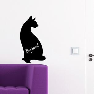 Wall decal Chalckboards cat II