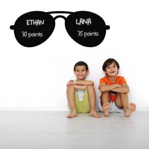 Sticker ardoise Design lunettes de soleil