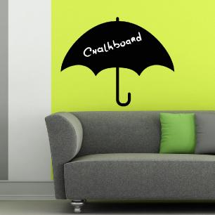 Wall decal Chalckboards umbrella
