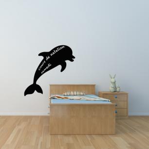 Sticker ardoise Silhouette dauphin