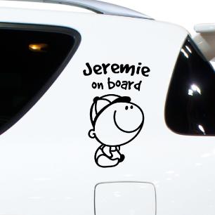 Car Sticker Baby on board customizable boy